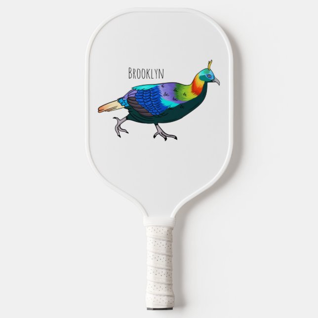 Cartoon Pickleball Schläger (Vorderseite)