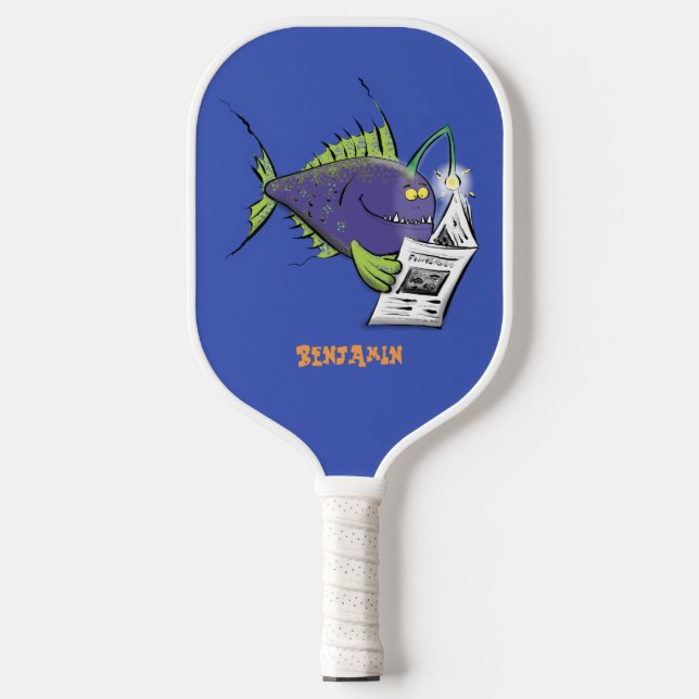 Cartoon Pickleball Schläger (Vorderseite)