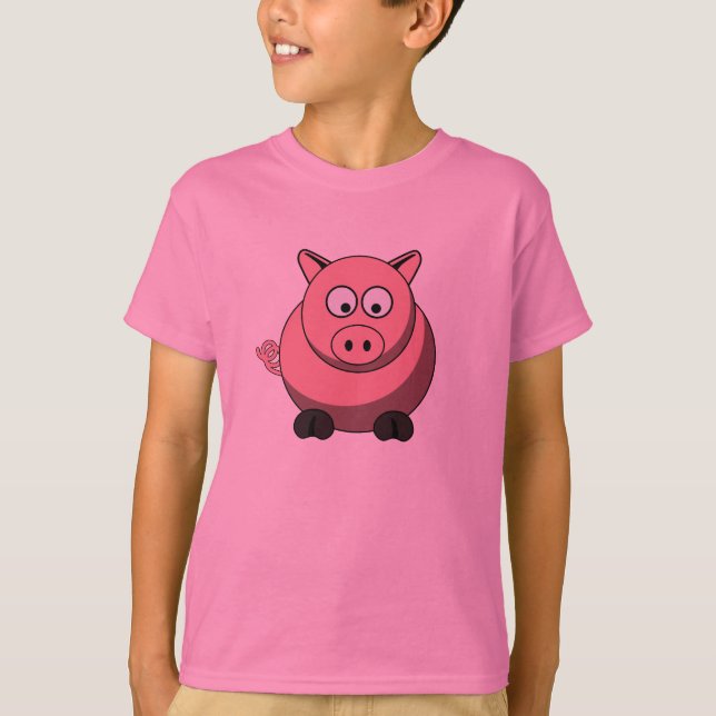Cartoon Pig T-Shirt (Vorderseite)