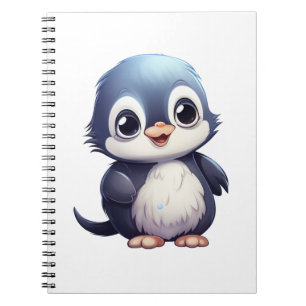 Cartoon Pinguin-Abbildung Notizblock