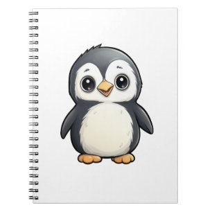 Cartoon Pinguin-Abbildung Notizblock
