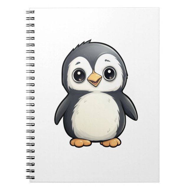 Cartoon Pinguin-Abbildung Notizblock (Vorderseite)