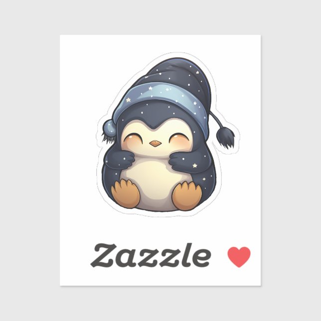 Cartoon Pinguin Aufkleber (Blatt)