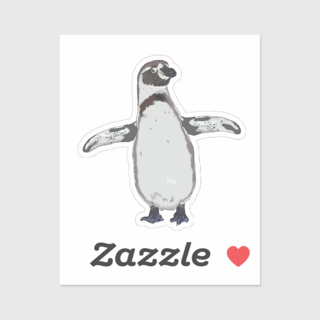 Cartoon Pinguin Aufkleber (Blatt)