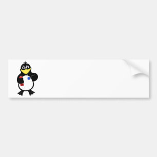 Cartoon Pinguin Autoaufkleber