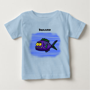 Cartoon Piranha Baby T-shirt