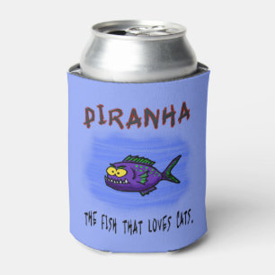 Cartoon Piranha Dosenkühler