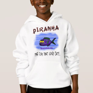 Cartoon Piranha Hoodie