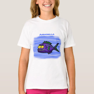 Cartoon Piranha T-Shirt