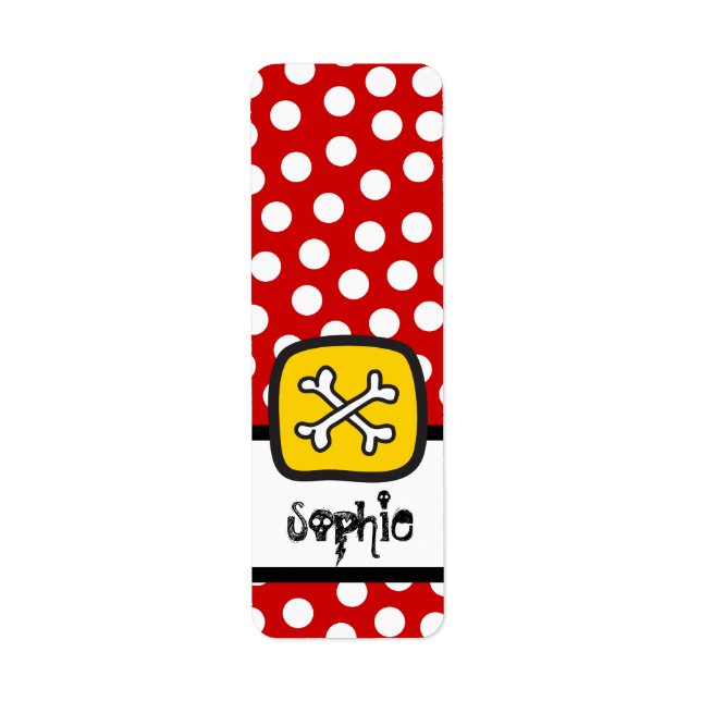 Cartoon Pirate Skull & Bone Kid's Halloween-Party (Vorne)