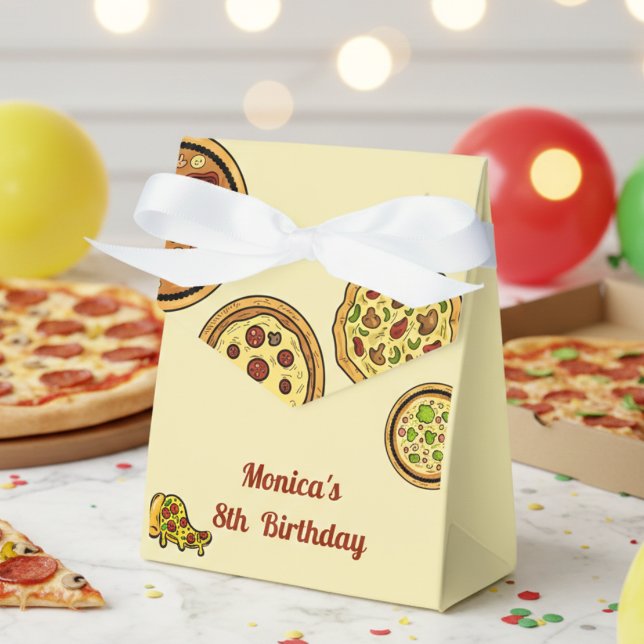 Cartoon Pizza Party Geburtstag Geschenkschachtel (Von Creator hochgeladen)