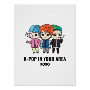 Cartoon-Plakat Figurenillustration Poster