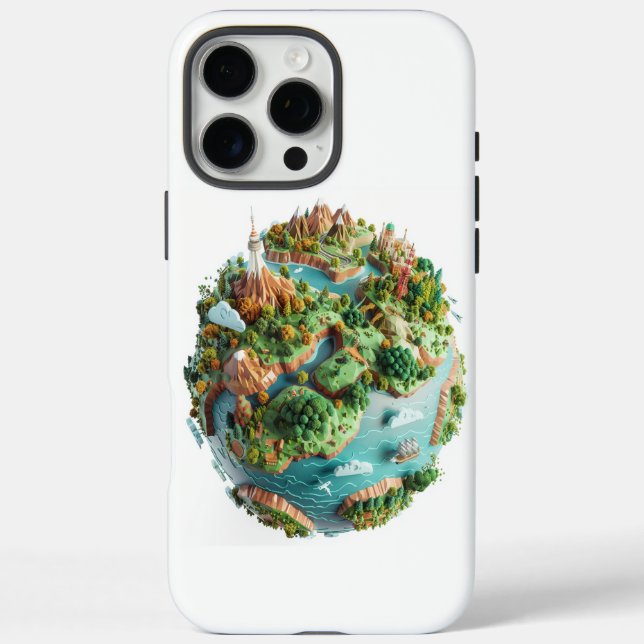 Cartoon Planet Case-Mate iPhone Hülle (Rückseite)