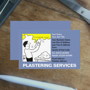Cartoon Plastering Services Visitenkarte