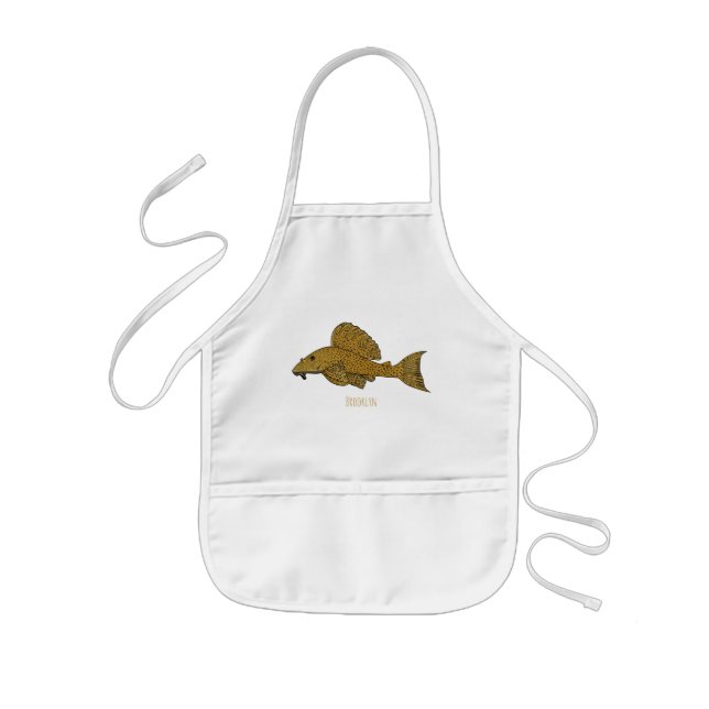 Cartoon Pleco Kinderschürze (Vorne)