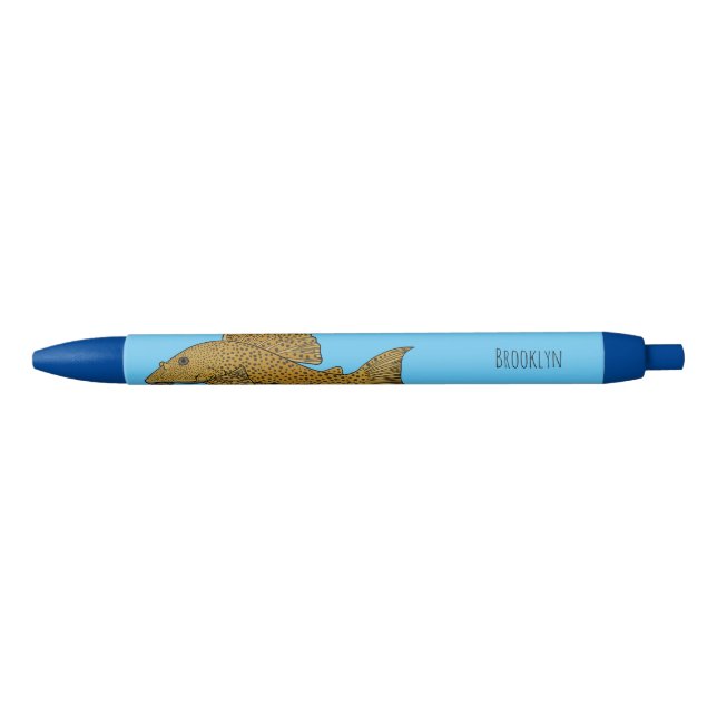 Cartoon Pleco Kugelschreiber (Vorderseite)