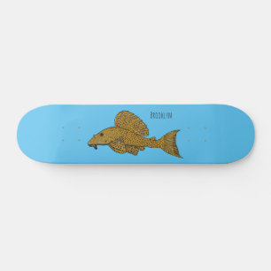 Cartoon Pleco Skateboard