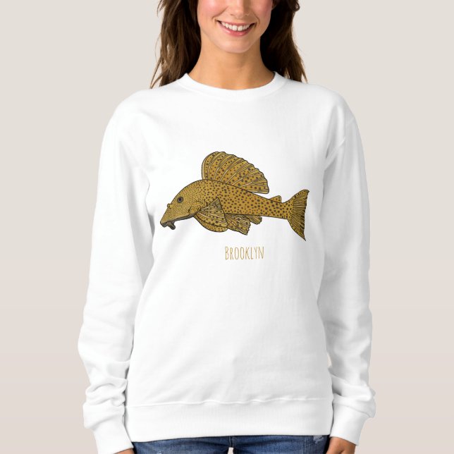Cartoon Pleco Sweatshirt (Vorderseite)