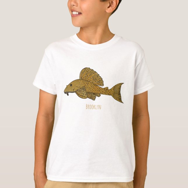 Cartoon Pleco T-Shirt (Vorderseite)