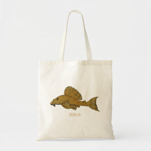 Cartoon Pleco Tragetasche