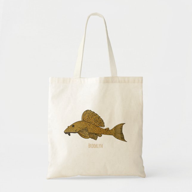 Cartoon Pleco Tragetasche (Vorne)