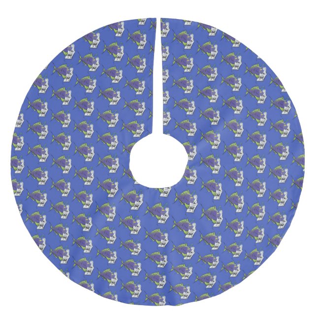 Cartoon Polyester Weihnachtsbaumdecke (Vorderseite)