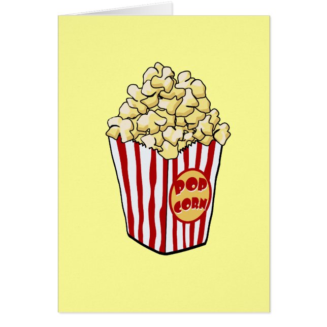 Cartoon Popcorn Bag Card (Vorne)