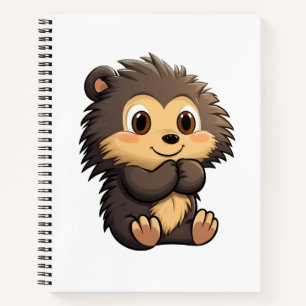Cartoon-Porcupie-Abbildung Notizbuch