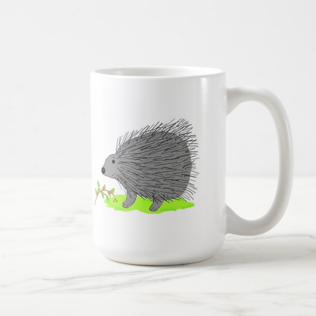 Cartoon Porcupine Tasse (Rechts)