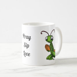 Cartoon Praying Mantis Personalisiert Kaffeetasse