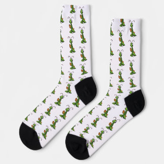 Cartoon Praying Mantis Socks Socken