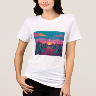 Cartoon Printed Girl's Women's T - Shirt
