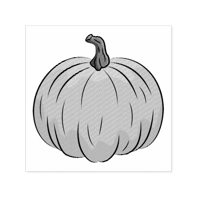Cartoon Pumpkin-Form Permastempel (Design)