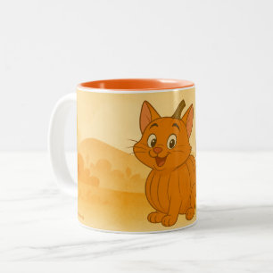 Cartoon Pumpkin Pals Tasse