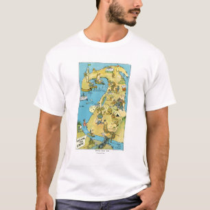 Cartoon-Punkte von Zinsen auf Cape Cod T-Shirt