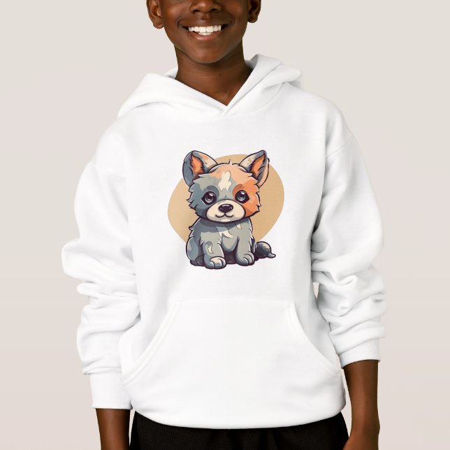 CARTOON PUPPY HOODIE (Vorderseite)