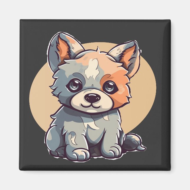 CARTOON PUPPY MAGNET (Vorne)