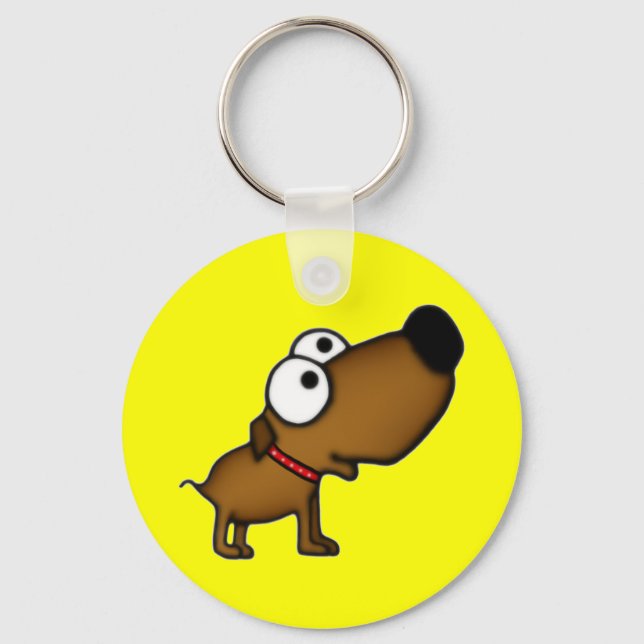 Cartoon Puppy Schlüsselanhänger (Vorderseite)