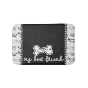 Cartoon Pups Haustiere Badematte