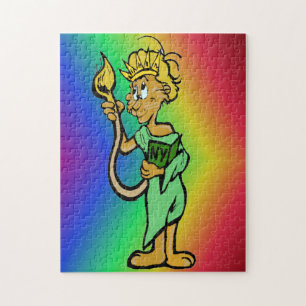 Cartoon Puzzle: New York Lion Puzzle