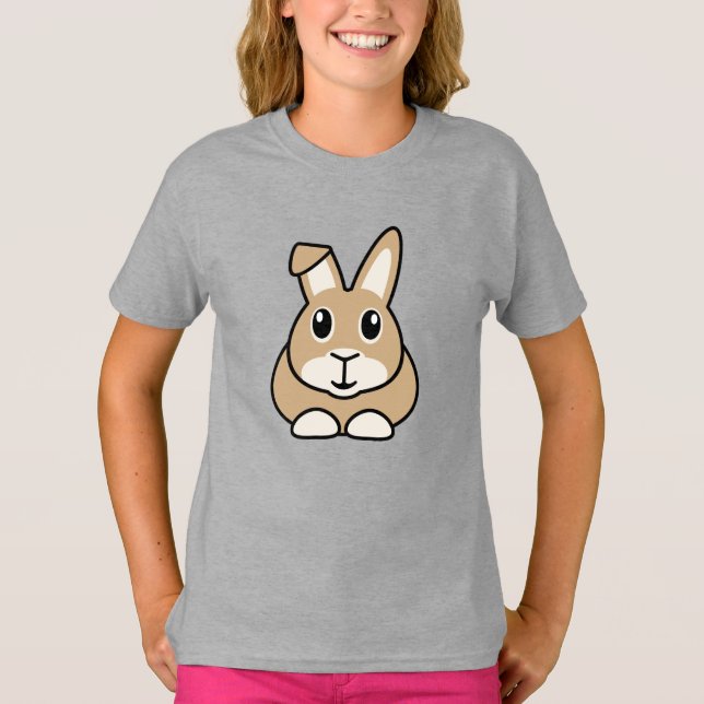 Cartoon Rabbit Children's T - Shirt (Vorderseite)