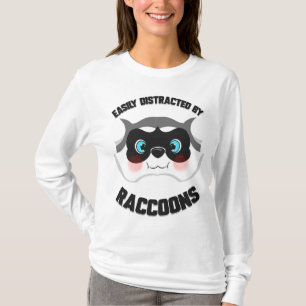 Cartoon Raccoon Tiergeschenk für Mülleimer Panda L T-Shirt