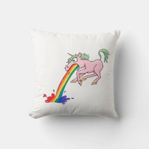 Cartoon Rainbow Unicorn Kissen