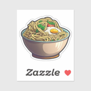 Cartoon ramen aufkleber