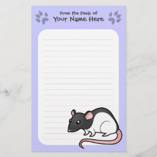 Cartoon-Ratte Briefpapier