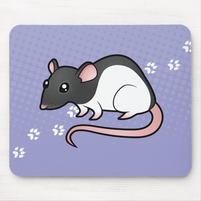 Cartoon-Ratte Mousepad (Vorne)