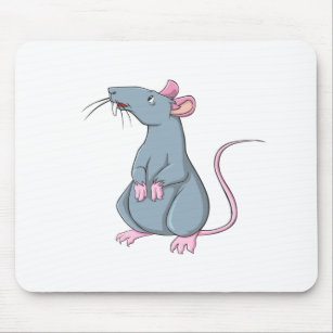 Cartoon-Ratte Mousepad