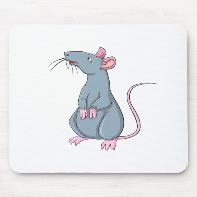 Cartoon-Ratte Mousepad (Vorne)