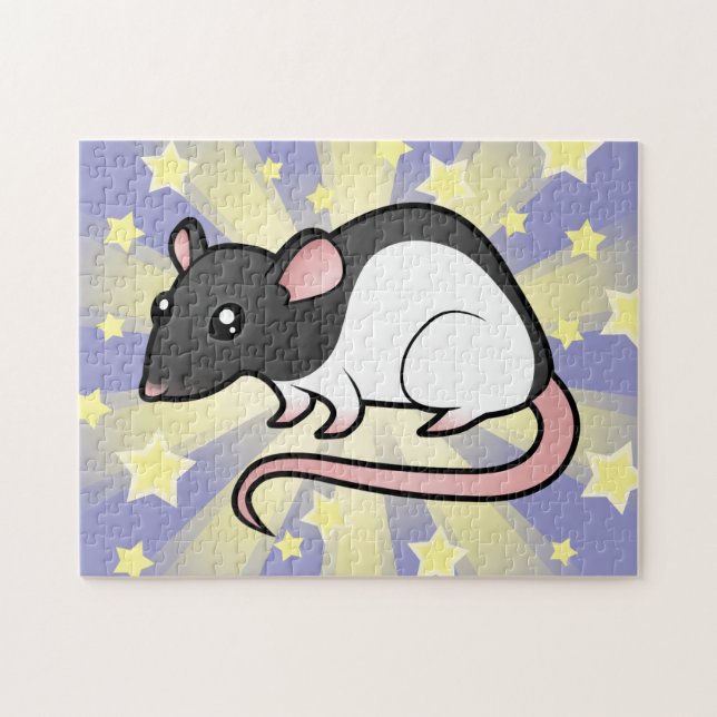 Cartoon-Ratte Puzzle (Horizontal)