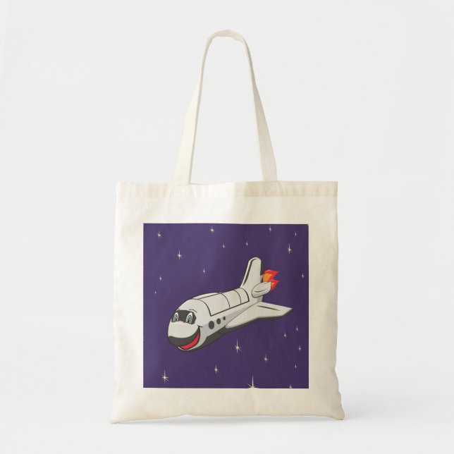 Cartoon-Raum-Shuttle Tragetasche (Vorne)